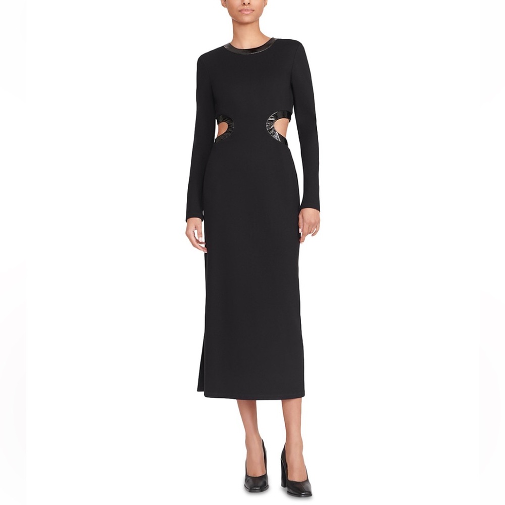 NWT STAUD Black Cutout Maxi Dress - Sz S